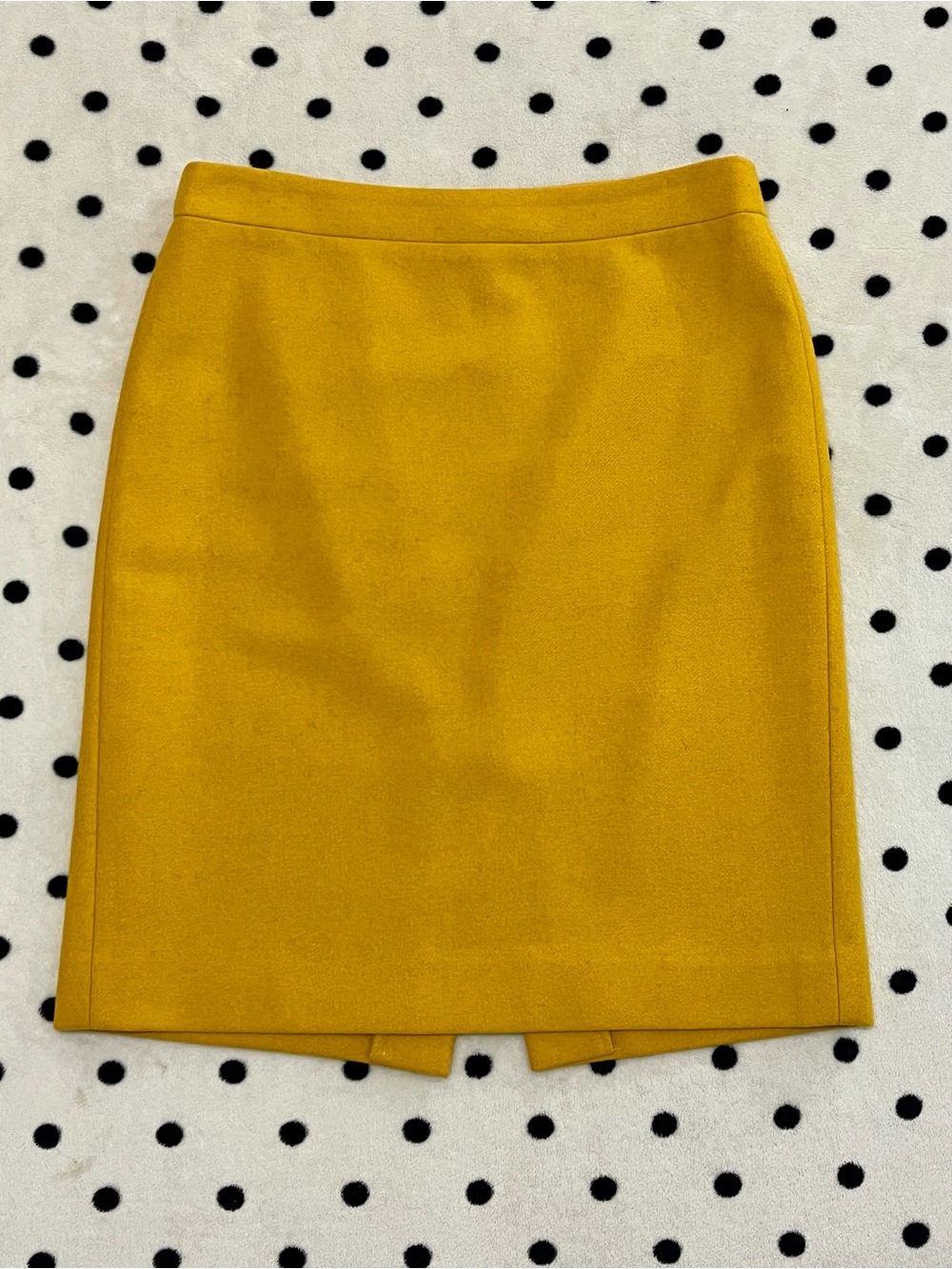 J. Crew Factory Mustard Yellow Wool Pencil Skirt Size 4